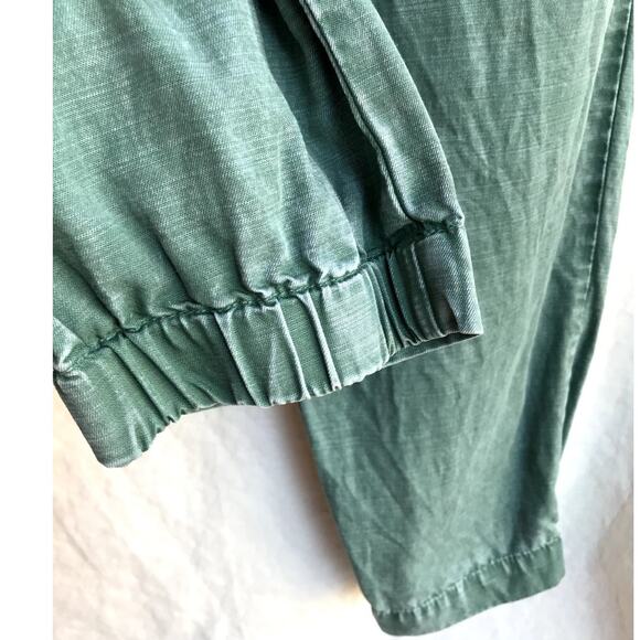 YFB "Reeve" Green Strapless Jogger Style Jumpsuit with Fringe Details size M - Picture 7 of 9